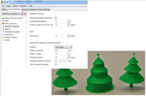slicer nastavení 3D tiskárny makerslab praha základní nastavení podpor